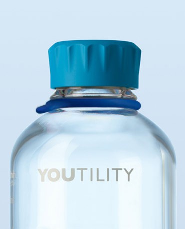 Vòng thẻ cao su cho chai trung tính màu xanh da trời Duran 292432859