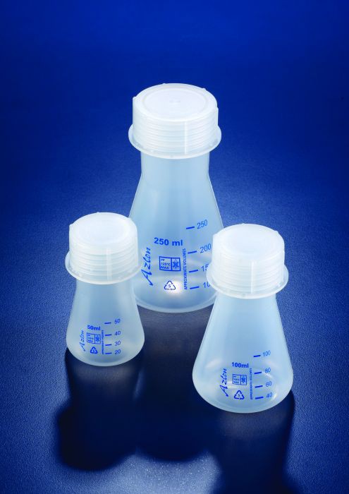 Bình tam giác nắp vặn bằng nhựa 100ml Azlon FDE544