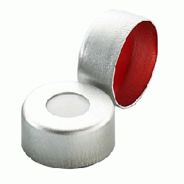 Nắp nhôm có đệm PTFE /silicon , cho chai 11mm Wheaton 224219-01