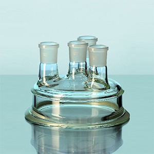 Nắp cho bình phản ứng  DN 120 cổ chính 29/32, 2 cổ 29/23, 1 cổ 14/23 Duran 243925107