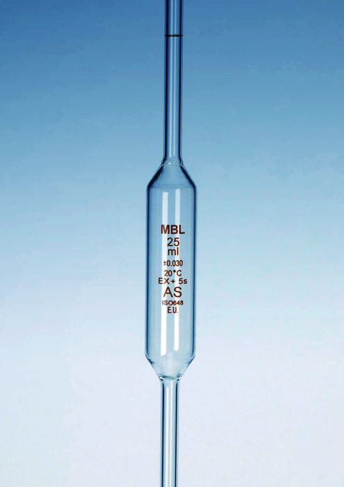 Ống hút bầu, loại A, 5ml, vạch nâu MBL PRA724AS