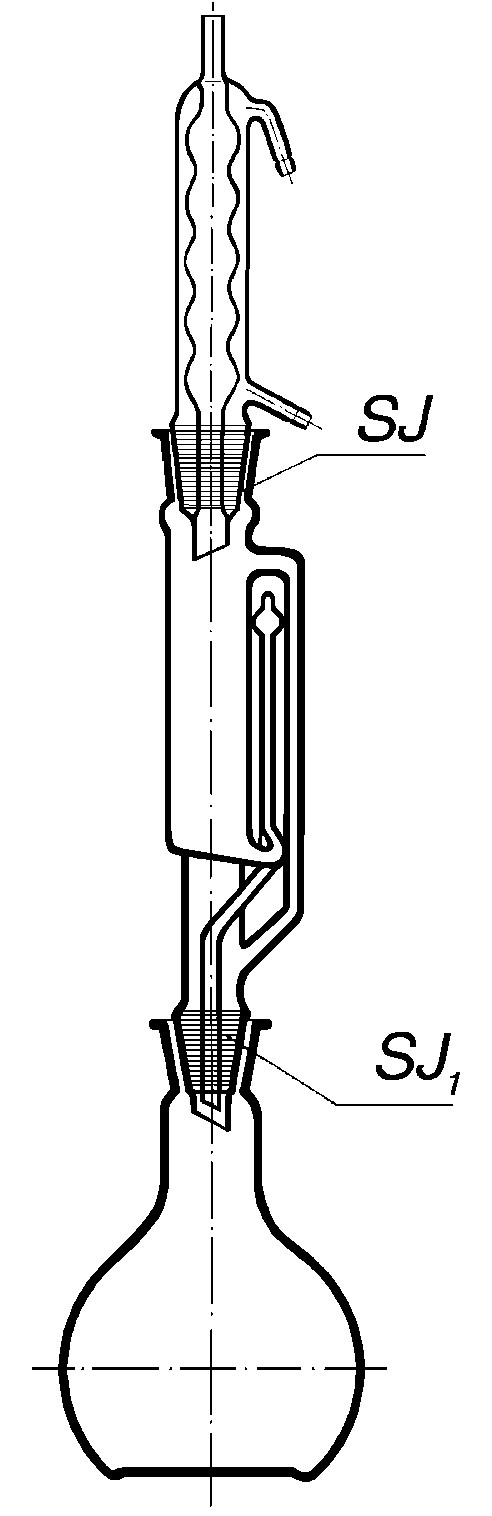 Bộ chiết Soxhlet 200ml Simax 2030100011437