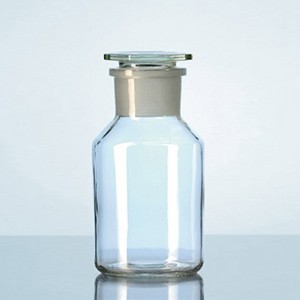 Chai trắng nút mài MR, nút lục giác 250ml, 34/23 Dinlab