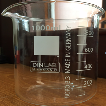 Cốc đốt thấp thành 250ml DINLAB-Đức