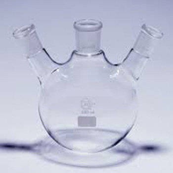 Bình cầu thủy tinh 500 ml đáy tròn 3 cổ Trung Quốc TT0171