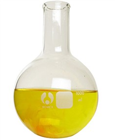 Bình cầu tròn thủy tinh, cổ không mài 2000ml Trung Quốc TT0285