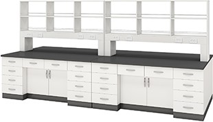 Bàn thí nghiệm trung tâm có kệ HMRT-CT206-4200 Hankook