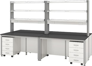 Bàn thí nghiệm trung tâm có kệ HMRT-CTA105-3600 Hankook