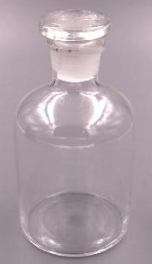 Chai thủy tinh trắng cổ mài miệng hẹp Cordial Lab Trung Quốc 1401