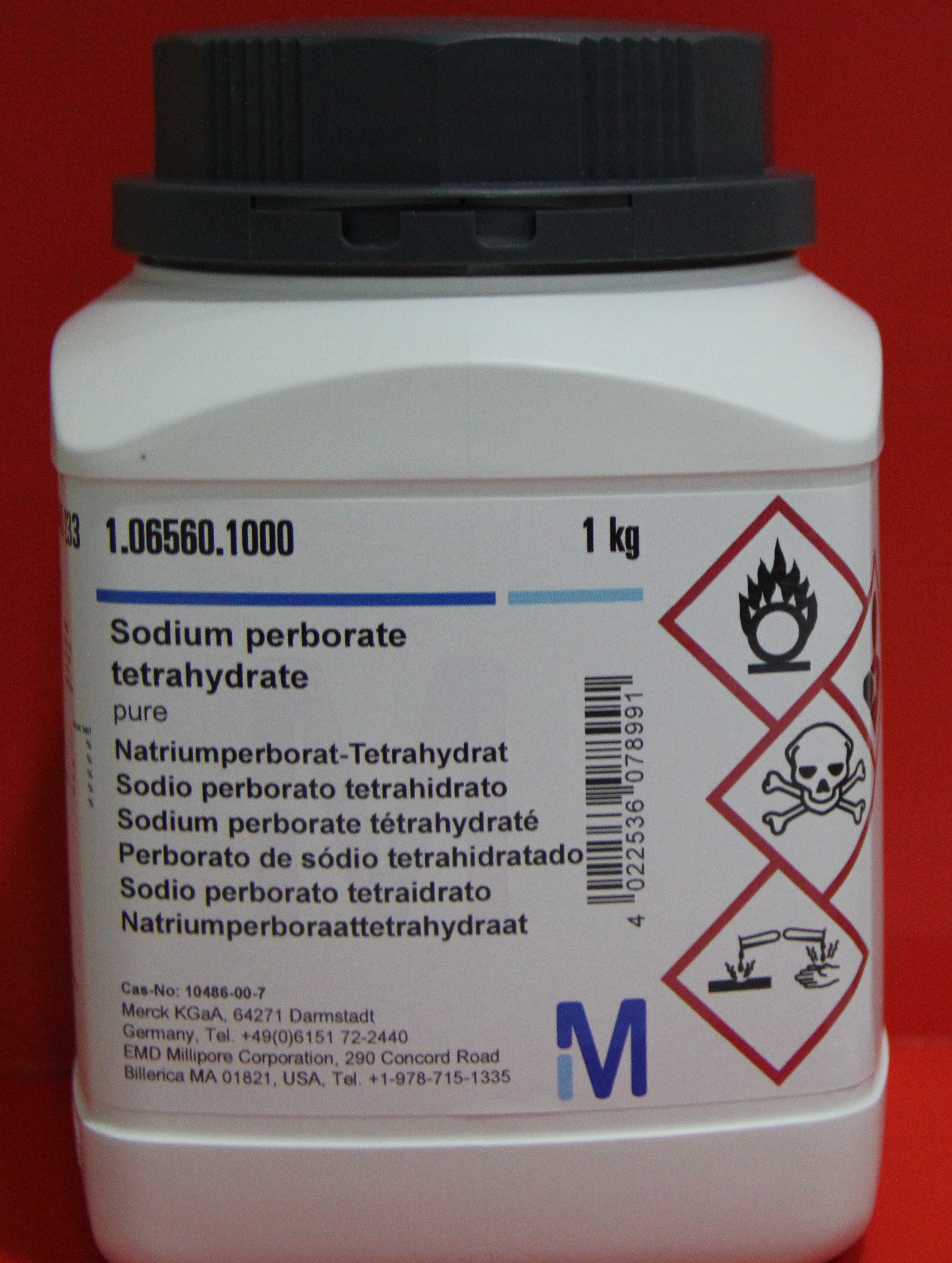 Sodium perborate tetrahydrate pure 1kg Merck 1065601000