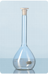 Bình định mức, A, 14/23, 100ml 0.1A, nút nhựa Dura 216782508