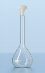 Bình định mức, B, 10/19, 25ml, chữ trắng Duran-Đức 246701456