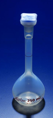 Bình định mức nhựa, A, PMP(TPX), 100ml Scilabware FDF124A