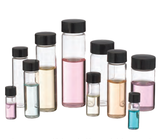Chai vial 12ml, dạng E-C, nắp đen 8-425 Phenolic PTFE, đệm cao su 14B Wheaton 224745