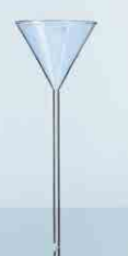 Phễu thủy tinh 80mm cuống dài Duran 213534105