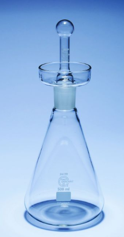 QUICKFIT Bộ bình iodine 250ml, 29/32, chưa có nút Scilabware FIB250/4