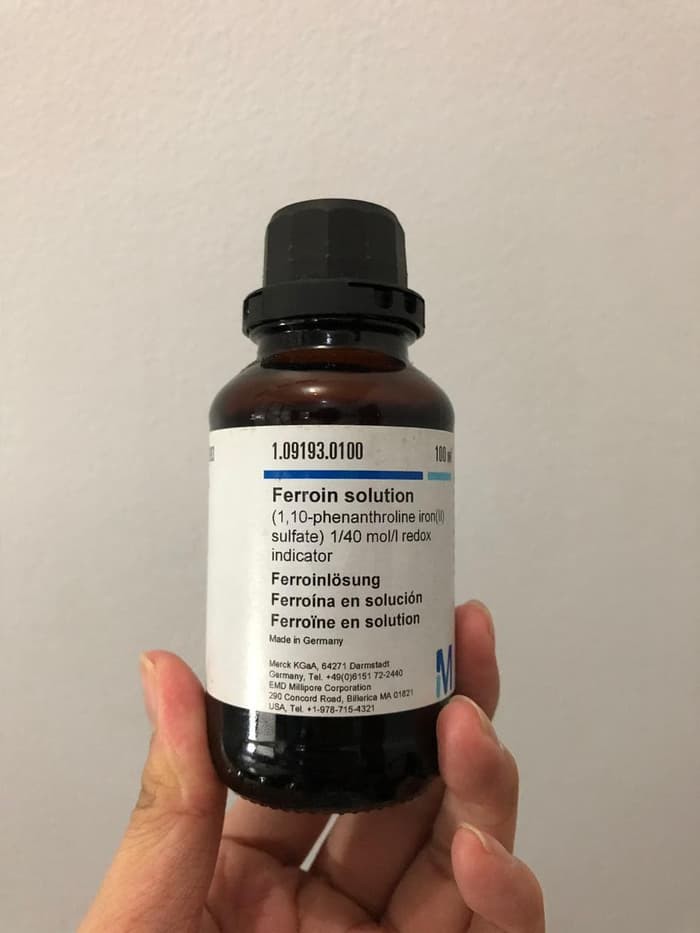 Ferroin indicator solution for waste water analysis 100ml Merck- Đức 1091610100