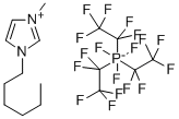 1-Hexyl-3-methylimidazolium tris(pentafluoroethyl)trifluorophosphate high purity 500g Merck 4910780500