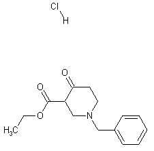 1-Benzyl-3-carbethoxy-4-piperidone hydrochloride, 97% 25g Acros 105900250