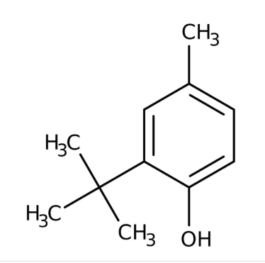 2-tert-Butyl-4-methylphenol, 99%, 100g, Acros 107961000