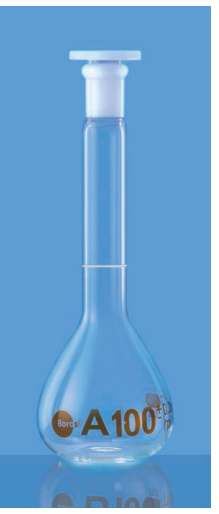 Bình định mức nút nhựa class A 100ml Borosil 5646016D