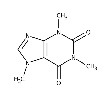 Caffeine, 98.5%, specified according to the req. of USP/BP, 10g, Acros 108160100