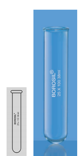 Ống nghiệm có vành 12 x 75 mm Borosil 9800U02