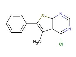 4-chloro-5-methyl-6-phenylthieno[2,3-d]pyrimidine, 97% 1g Maybridge AW01194DA
