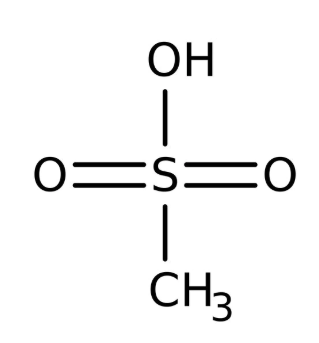 Methanesulfonic acid 99% extra pure, 1 lít Acros 125610010
