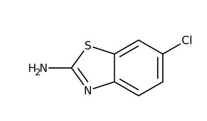 2-Amino-6-chlorobenzothiazole, 99% 10g Acros 136400100