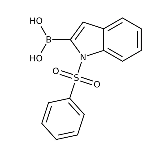 1-(Phenylsulfonyl)-1H-indol-2-ylboronic acid, 97%, May contain varying amounts of anhydride 1g Maybridge CC03312DA