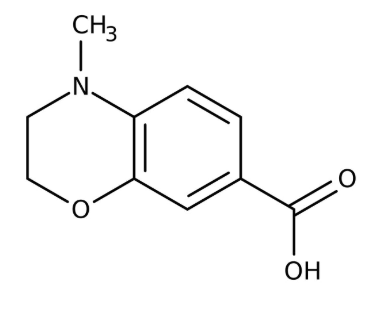 4-Methyl-3,4-dihydro-2H-1,4-benzoxazine-7-carboxylic acid 97%, 250mg Maybridge CC13501CB