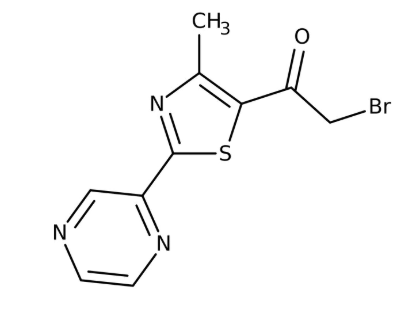 2-Bromo-1-[4-methyl-2-(2-pyrazinyl)-1,3-thiazol-5-yl]-1-ethanone ≥90%, 5g Maybridge CC19805DE