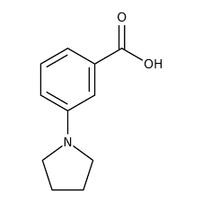 3-Pyrrolidin-1-ylbenzoic acid, 97% 250mg Maybridge CC38501CB