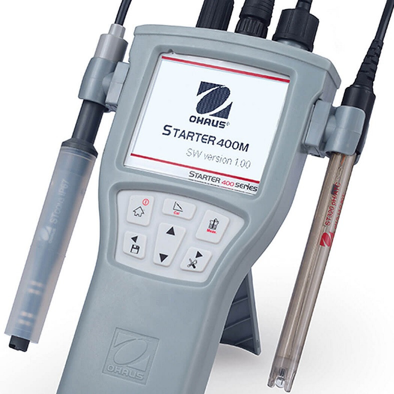 Máy đo đa chỉ tiêu pH/mV/Con/EC/TDS/ Độ mặn/Nhiệt độ cầm tay ST 400M Ohaus ST400M-F