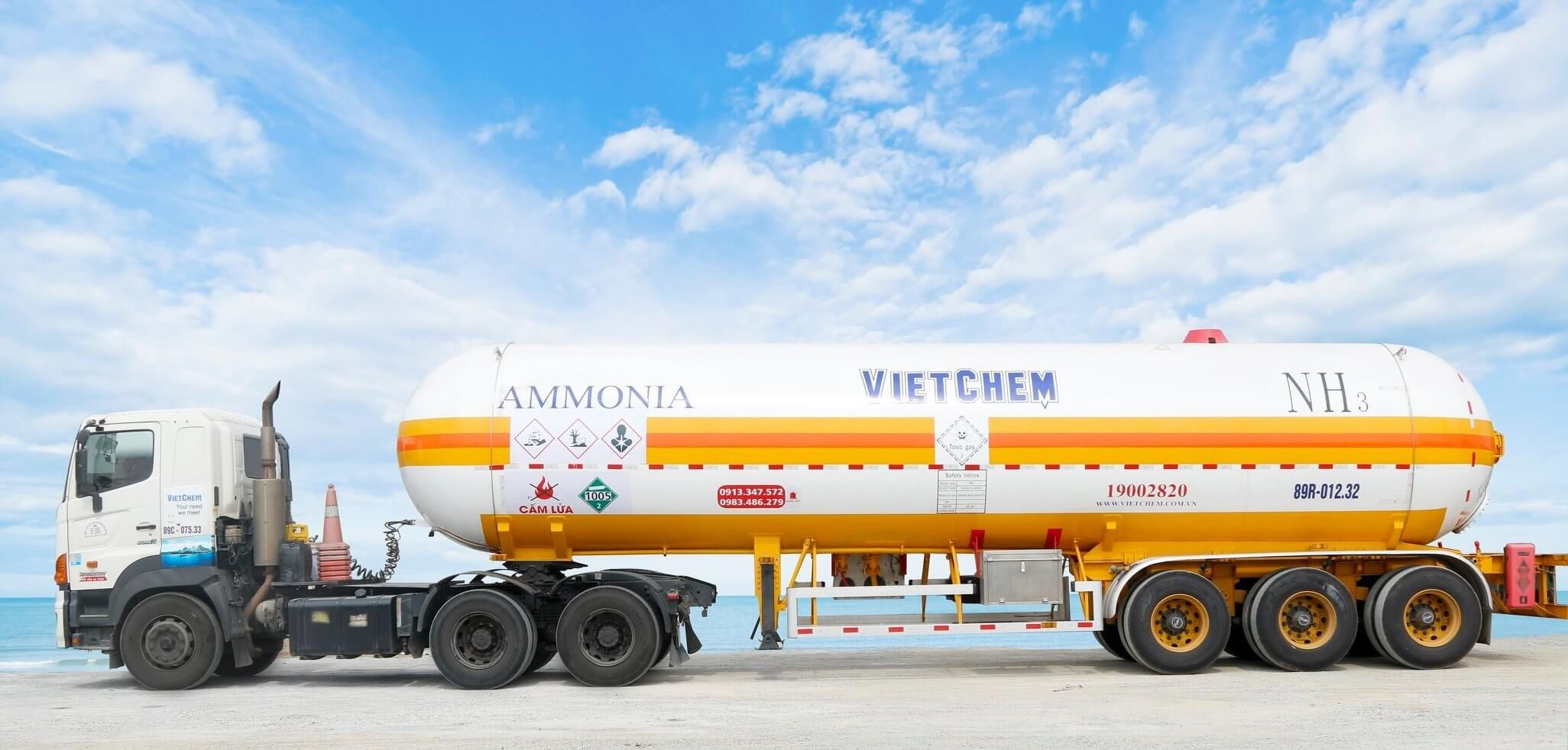 Amoniac khí NH3 99%, Việt Nam 7664-41-7