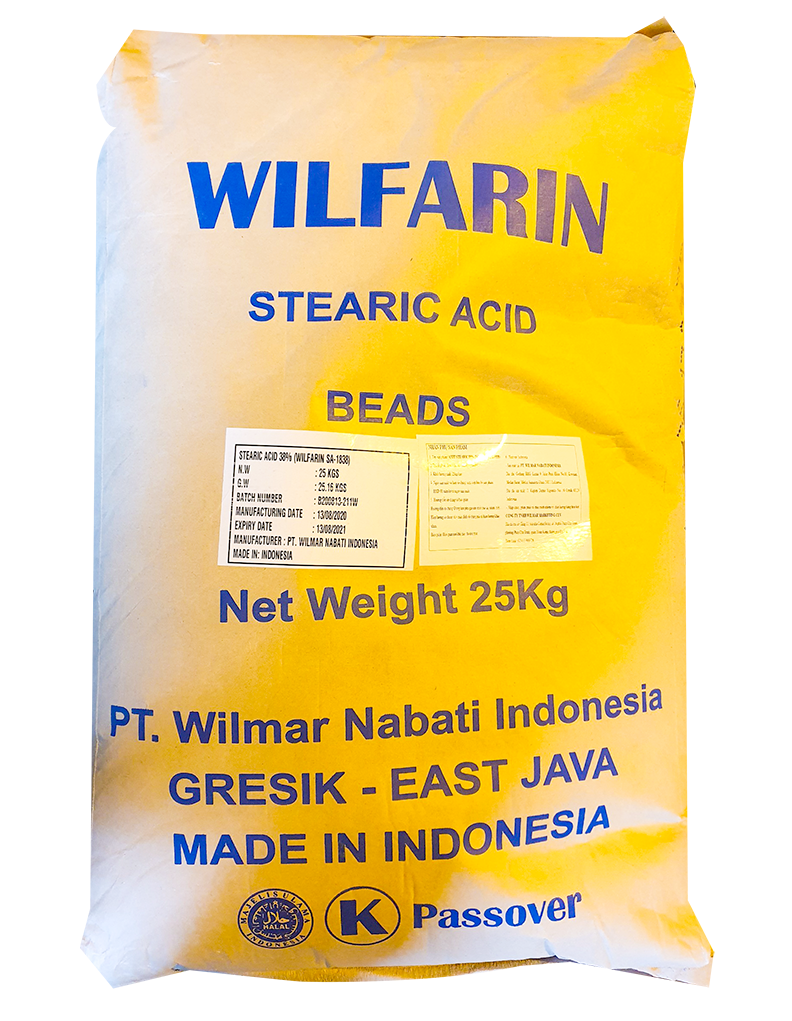 Acid stearic 99%, C18H36O2, Indonesia, 25 kg/bao 57-11-4