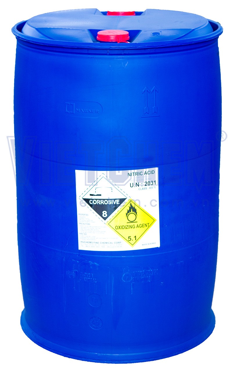 Nitric acid HNO3 68%, Hàn Quốc, 35kg/can 7697-37-2