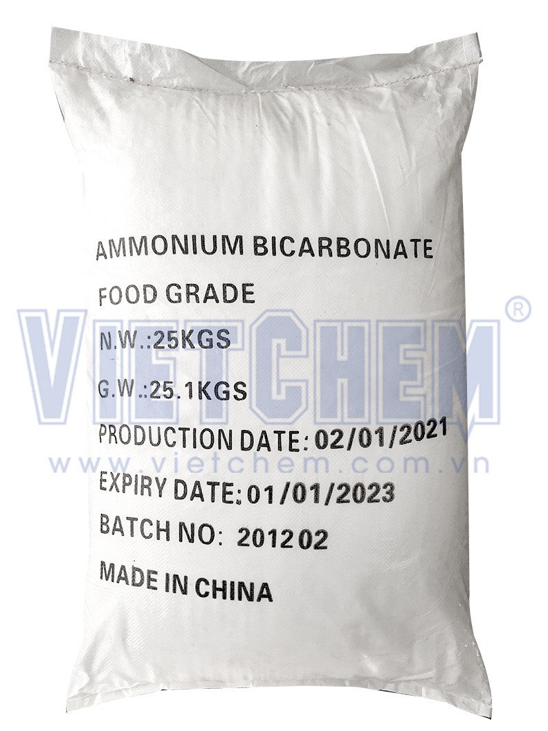 Ammonium bicarbonate, NH4HCO3 99% Trung Quốc, 25 kg/bao 1066-33-7