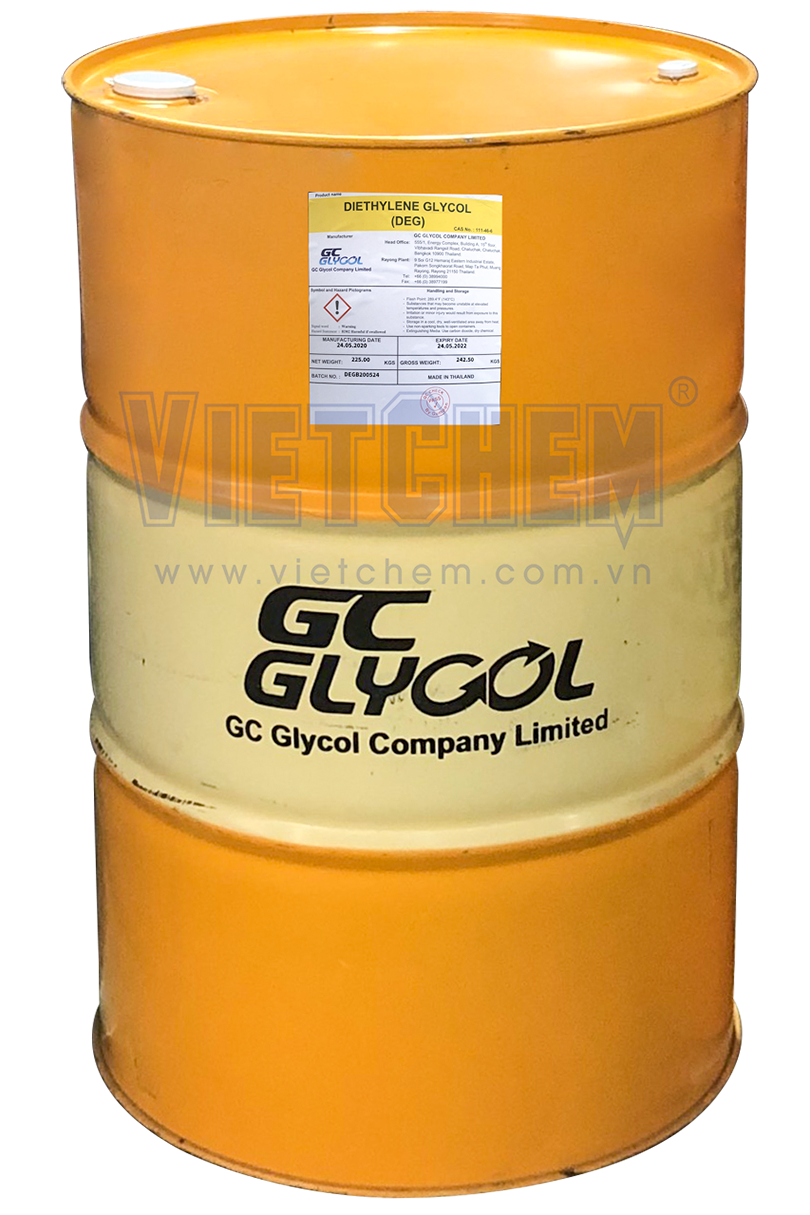 Diethylene glycol C4H10O3 99%, 225kg/phuy 111-46-6