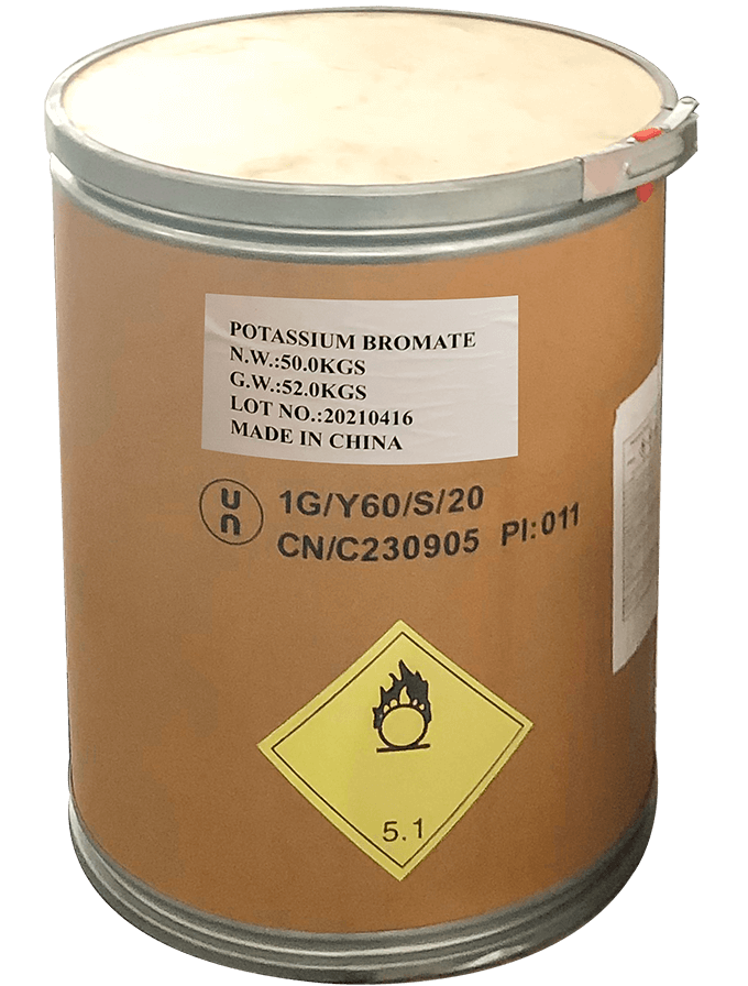 Potassium bromate KBrO3, Trung Quốc, 25kg/thùng 7758012