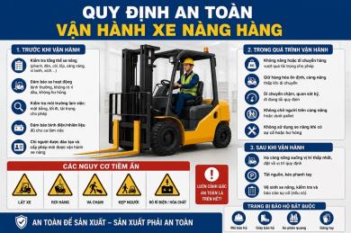 Quy định an toàn vận hành xe nâng hàng: Hướng dẫn chi tiết từ A-Z