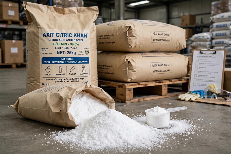 Axit Citric là gì? Công thức hóa học, Tính chất & Ứng dụng từ A-Z
