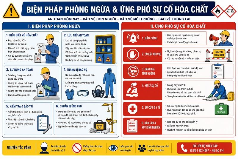 Biện Pháp Phòng Ngừa Ứng Phó Sự Cố Hóa Chất