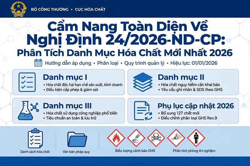Cẩm Nang Toàn Diện Về Nghị định 24/2026/NĐ-CP: Phân Tích Danh Mục Hóa Chất Mới Nhất 2026