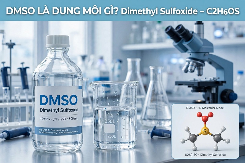 DMSO là dung môi gì? Tính chất, ứng dụng & lưu ý an toàn