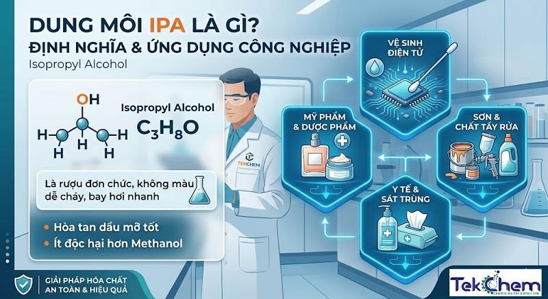 Dung môi pha sơn PU là gì? Thành phần & Cách pha chuẩn 2026