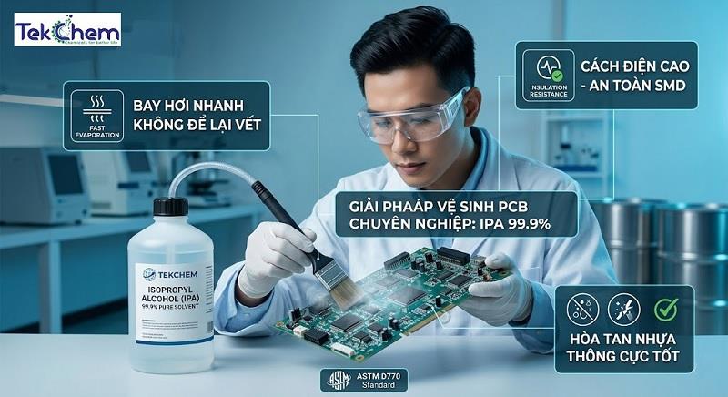 Dung môi vệ sinh bo mạch là gì? Top 3 loại tốt nhất & Cách dùng 2026