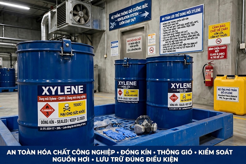 Tại sao Xylene có mùi nồng hơn Toluene? So sánh chi tiết