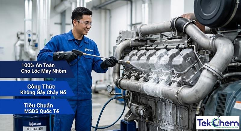 Hóa Chất Tẩy Dầu Nhớt Động Cơ Chuyên Dụng Tốt Nhất 2026 (An Toàn Cho Nhôm)
